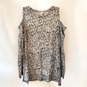 Clearance ✨Women’s Michael Kors Cutout Long Sleeve Blouse Size L